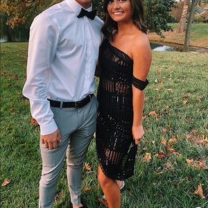 Black Revolve Midi Dress